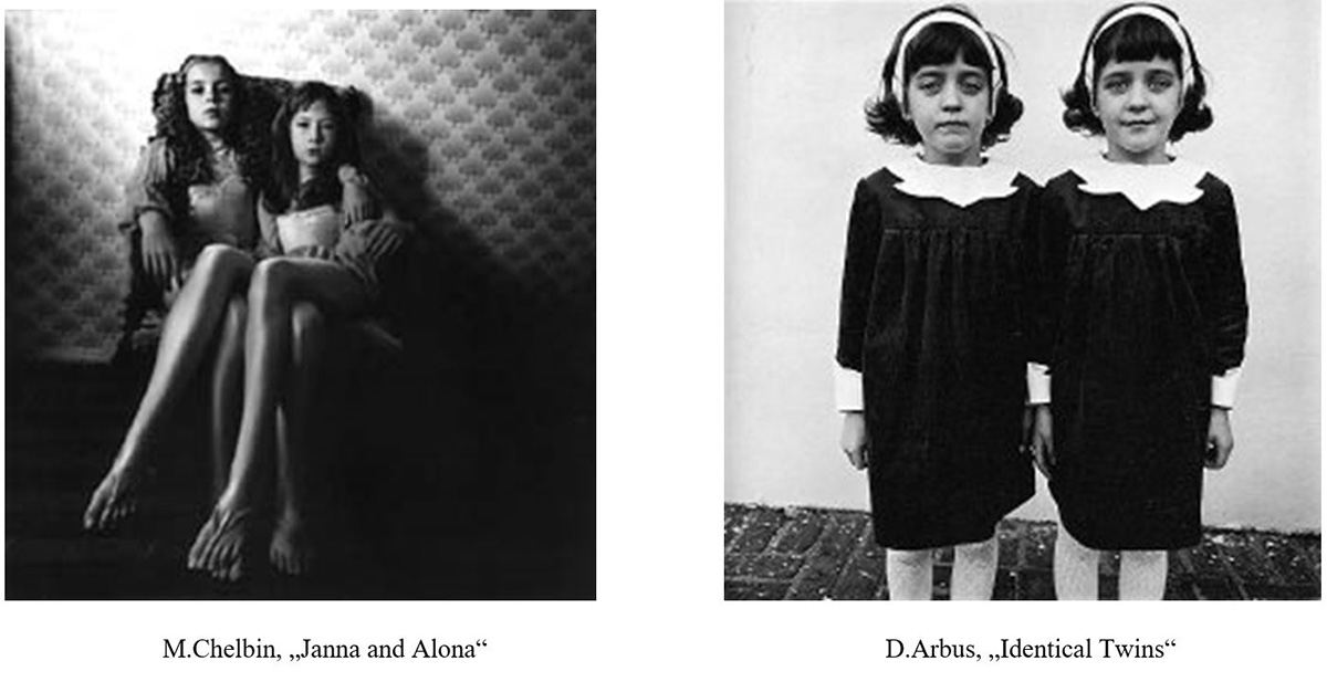 Michal Chelbin a Diane Arbus, Janna and Alona, Identical Twins
